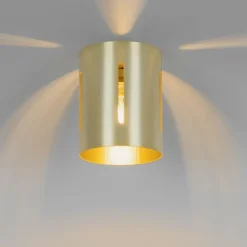 QAZQA Deckenleuchten|Esszimmerlampen*Design Deckenleuchte Gold mit Lichteffekt - Yana