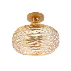 QAZQA Deckenleuchten|Wohnzimmerlampen*Design Deckenleuchte Gold Stahl - Sarella