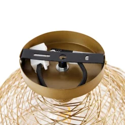 QAZQA Deckenleuchten|Wohnzimmerlampen*Design Deckenleuchte Gold Stahl - Sarella