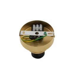 QAZQA Deckenleuchten|Wohnzimmerlampen*Design Deckenleuchte Messing mit bernsteinfarbenem Verlaufsglas - Pillon