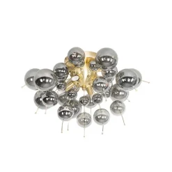 QAZQA Deckenleuchten|Wohnzimmerlampen*Design Deckenleuchte Messing mit Rauchglas 4-flammig - Explode