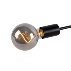 QAZQA Schlafzimmerlampen|Küchenlampen*Design Deckenleuchte schwarz 5-Lichter - Facile