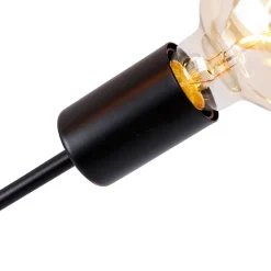 QAZQA Schlafzimmerlampen|Küchenlampen*Design Deckenleuchte schwarz 5-Lichter - Facile