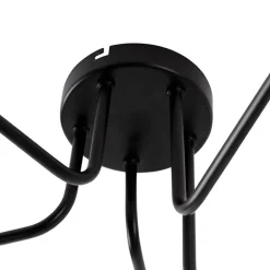 QAZQA Schlafzimmerlampen|Küchenlampen*Design Deckenleuchte schwarz 5-Lichter - Facile