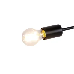 QAZQA Schlafzimmerlampen|Küchenlampen*Design Deckenleuchte schwarz 5-Lichter - Facile