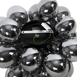 QAZQA Schlafzimmerlampen|Küchenlampen*Design Deckenleuchte schwarz mit Rauchglas 6 Lampen - Uvas