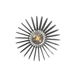 QAZQA Deckenleuchten|Wohnzimmerlampen*Design Deckenleuchte schwarz 30 cm - Johanna