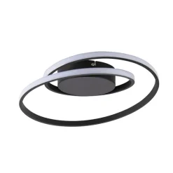 Trio Leuchten Led-Deckenleuchten|Deckenleuchten*Design Deckenleuchte schwarz inkl. LED 3-stufig dimmbar - Krula