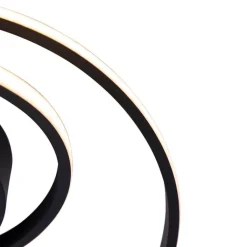 Trio Leuchten Led-Deckenleuchten|Deckenleuchten*Design Deckenleuchte schwarz inkl. LED 3-stufig dimmbar - Krula