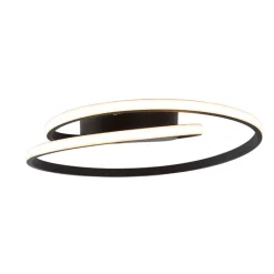 Trio Leuchten Led-Deckenleuchten|Deckenleuchten*Design Deckenleuchte schwarz inkl. LED 3-stufig dimmbar - Krula