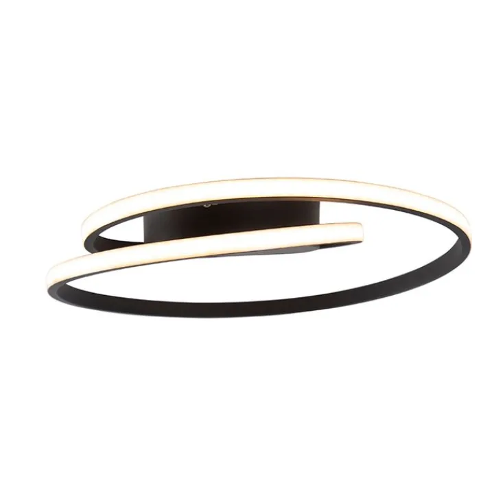 Trio Leuchten Led-Deckenleuchten|Deckenleuchten*Design Deckenleuchte schwarz inkl. LED 3-stufig dimmbar - Krula