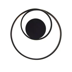 Trio Leuchten Led-Deckenleuchten|Deckenleuchten*Design Deckenleuchte schwarz inkl. LED 3-stufig dimmbar - Krula