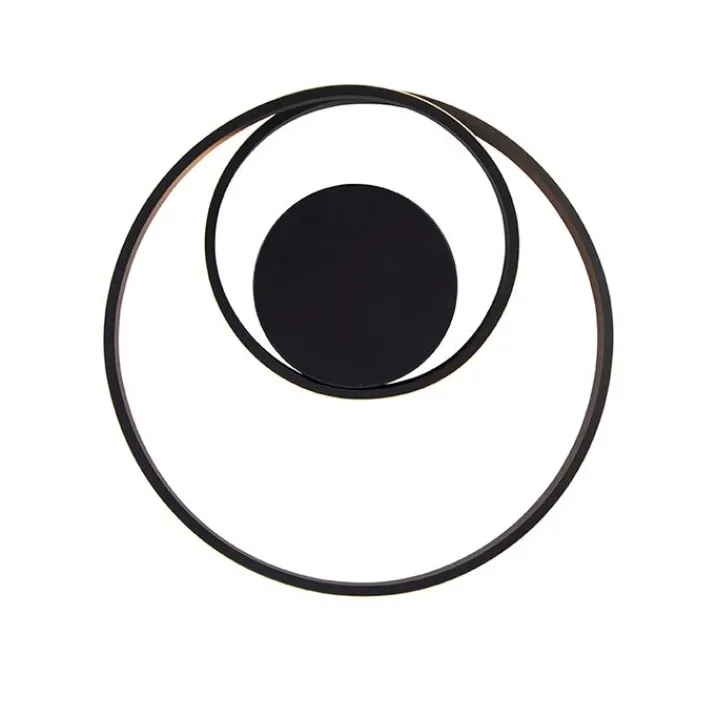 Trio Leuchten Led-Deckenleuchten|Deckenleuchten*Design Deckenleuchte schwarz inkl. LED 3-stufig dimmbar - Krula