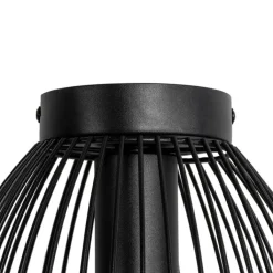 QAZQA Deckenleuchten|Wohnzimmerlampen*Design Deckenleuchte Schwarz Draht 20cm - Pua