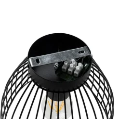 QAZQA Deckenleuchten|Wohnzimmerlampen*Design Deckenleuchte Schwarz Draht 20cm - Pua