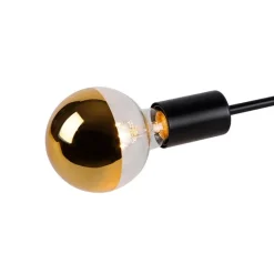 QAZQA Deckenleuchten|Wohnzimmerlampen*Design Deckenleuchte schwarz 6-Licht - Sputnik