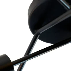 QAZQA Deckenleuchten|Wohnzimmerlampen*Design Deckenleuchte schwarz 6-Licht - Sputnik