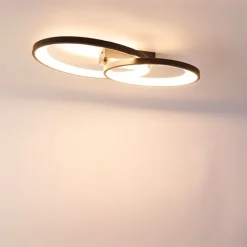 Trio Leuchten Led-Deckenleuchten|Deckenleuchten*Design Deckenleuchte schwarz inkl. LED - Alexandra