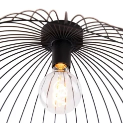 QAZQA Deckenleuchten|Wohnzimmerlampen*Design Deckenleuchte schwarz 50 cm - Pua