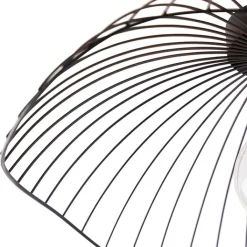 QAZQA Deckenleuchten|Wohnzimmerlampen*Design Deckenleuchte schwarz 50 cm - Pua