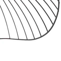 QAZQA Deckenleuchten|Wohnzimmerlampen*Design Deckenleuchte schwarz 50 cm - Pua