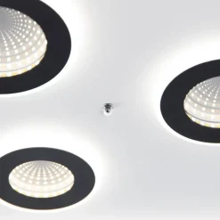 Paul Neuhaus Led-Deckenleuchten|Deckenleuchten*Design Deckenleuchte Schwarz inkl. Dimmbarer LED mit Fernbedienung - Dune
