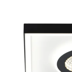 Paul Neuhaus Led-Deckenleuchten|Deckenleuchten*Design Deckenleuchte Schwarz inkl. Dimmbarer LED mit Fernbedienung - Dune