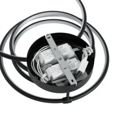 QAZQA Led-Deckenleuchten|Deckenleuchten*Design Deckenleuchte Schwarz inkl. LED 3-stufig dimmbar 4-flammig - Joaniqa