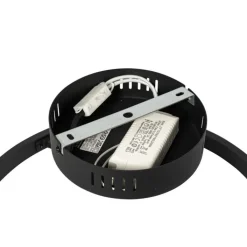 QAZQA Schlafzimmerlampen|Küchenlampen*Design Deckenleuchte schwarz inkl. LED 3-stufig dimmbar - Anello