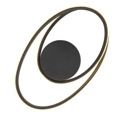 QAZQA Led-Deckenleuchten|Deckenleuchten*Design Deckenleuchte schwarz inkl. LED 3 Stufen dimmbar - Rowan