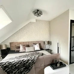 QAZQA Schlafzimmerlampen|Küchenlampen*Design Deckenleuchte schwarz mit Rauchglas 4 Lampen - Uvas