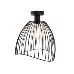 QAZQA Deckenleuchten|Wohnzimmerlampen*Design Deckenleuchte schwarz 29 cm - Pua
