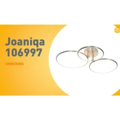 QAZQA Led-Deckenleuchten|Deckenleuchten*Design Deckenleuchte Stahl inkl. LED 3-stufig dimmbar 3-flammig - Joaniqa