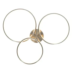 QAZQA Led-Deckenleuchten|Deckenleuchten*Design Deckenleuchte Stahl inkl. LED 3-stufig dimmbar 3-flammig - Joaniqa