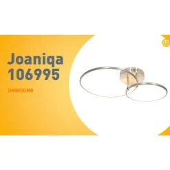 QAZQA Led-Deckenleuchten|Deckenleuchten*Design Deckenleuchte Stahl inklusive LED 3-stufig dimmbar 2-flammig - Joaniqa