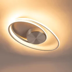 QAZQA Led-Deckenleuchten|Deckenleuchten*Design Deckenleuchte Stahl inkl. LED 3 Stufen dimmbar - Rowan