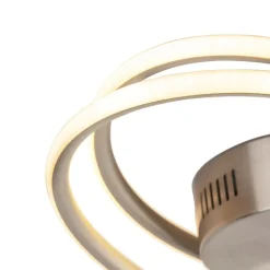 QAZQA Led-Deckenleuchten|Deckenleuchten*Design Deckenleuchte Stahl inkl. LED 3 Stufen dimmbar - Rowan