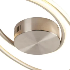 QAZQA Led-Deckenleuchten|Deckenleuchten*Design Deckenleuchte Stahl inkl. LED 3 Stufen dimmbar - Rowan