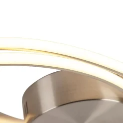 QAZQA Led-Deckenleuchten|Deckenleuchten*Design Deckenleuchte Stahl inkl. LED 3 Stufen dimmbar - Rowan