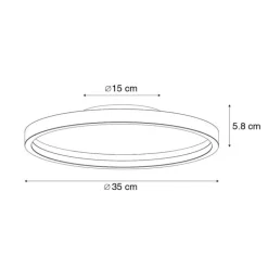 Trio Leuchten Schlafzimmerlampen|Küchenlampen*Design Deckenleuchte weiß inkl. LED - Daniela
