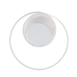 Trio Leuchten Schlafzimmerlampen|Küchenlampen*Design Deckenleuchte weiß inkl. LED 3-stufig dimmbar - Krula