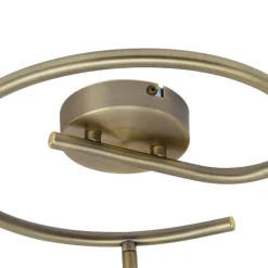 QAZQA Deckenstrahler|Aufbaustrahler*Design Deckenstrahler Bronze mit klarem Glas rund 3-Licht - Domo