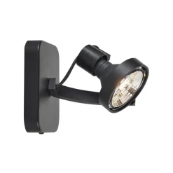 QAZQA Wandstrahler|Deckenstrahler*Design Deckenstrahler schwarz GU10 70mm dreh- und schwenkbar - Vo