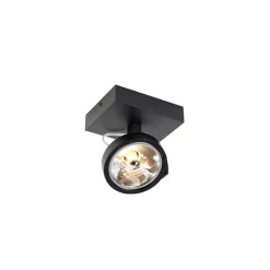 QAZQA Wandstrahler|Deckenstrahler*Design Deckenstrahler Schwarz Verstellbar - Go