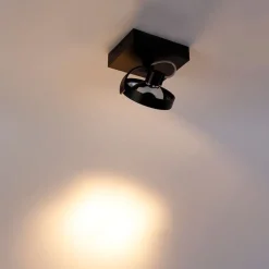 QAZQA Wandstrahler|Deckenstrahler*Design Deckenstrahler Schwarz Verstellbar - Go