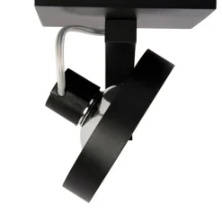 QAZQA Wandstrahler|Deckenstrahler*Design Deckenstrahler Schwarz Verstellbar - Go