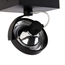 QAZQA Wandstrahler|Deckenstrahler*Design Deckenstrahler Schwarz Verstellbar - Go