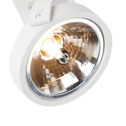 QAZQA Wandstrahler|Deckenstrahler*Design Deckenstrahler Weiß Dreh- und Kippbar - Go