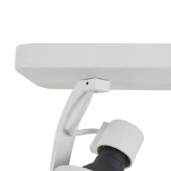 QAZQA Deckenstrahler|Aufbaustrahler*Design Deckenstrahler Weiß GU10 70mm 2-flammig Verstellbar - Vo