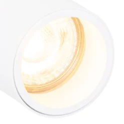 QAZQA Deckenstrahler|Aufbaustrahler*Design Deckenstrahler weiß verstellbar GU10 50mm - Michael